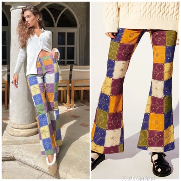 SIEDRES Pants - Siedres Isla Trousers Celestial print